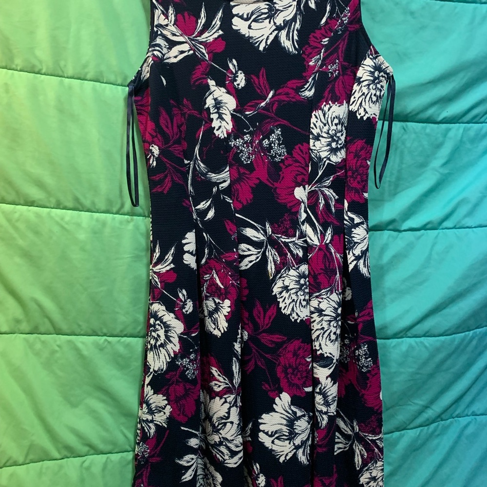 Pleated Floral dress